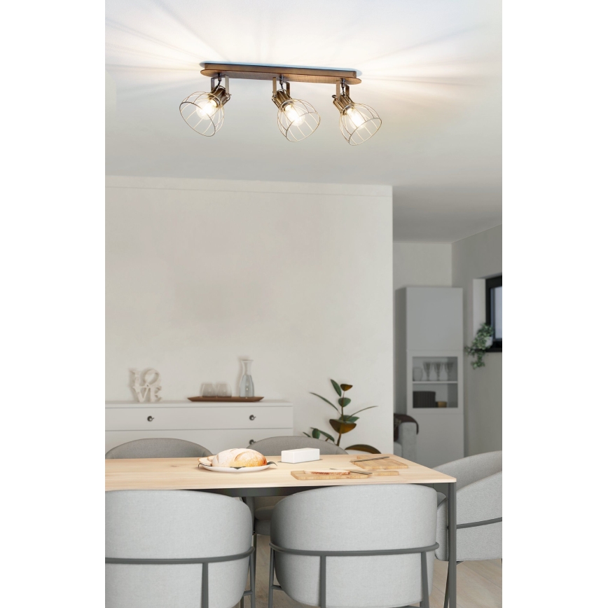 Eglo 98136 - Spotlight SAMBATELLO 3xE27/40W/230V