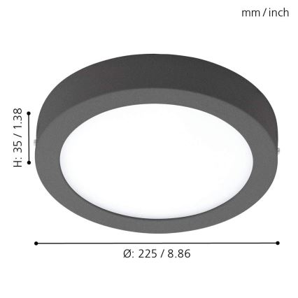Eglo - LED dimmbares Außenleuchte ARGOLIS-C LED/16,5W/230V IP44