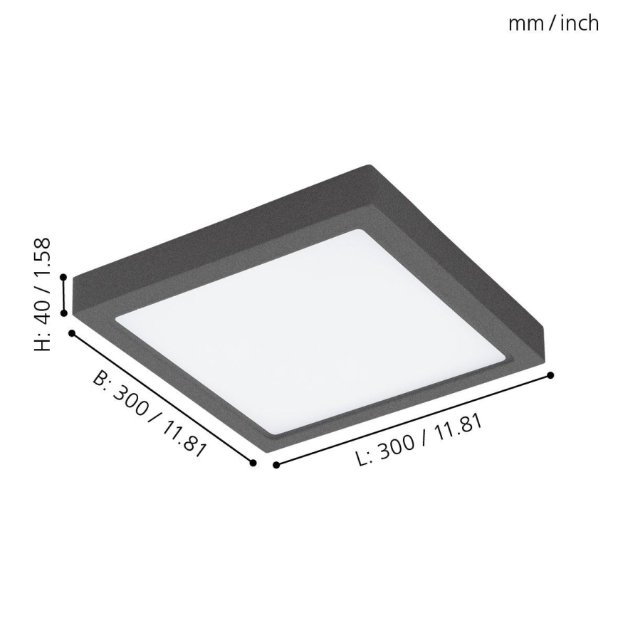 Eglo - LED dimmbares Außenleuchte ARGOLIS-C LED/22W/230V IP44 Bluetooth
