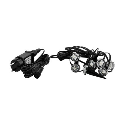 Eglo - Dekorative LED-Outdoor-Kette 9xLED 10m IP65 warmweiβ