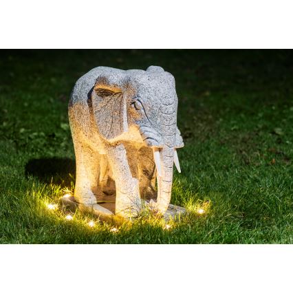 Eglo - Dekorative LED-Outdoor-Kette 9xLED 10m IP65 warmweiβ