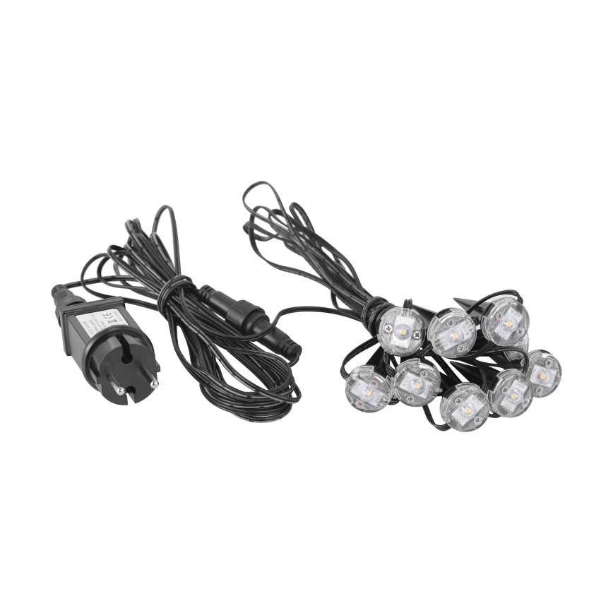 Eglo - Dekorative LED-Outdoor-Kette 9xLED 10m IP65 warmweiβ
