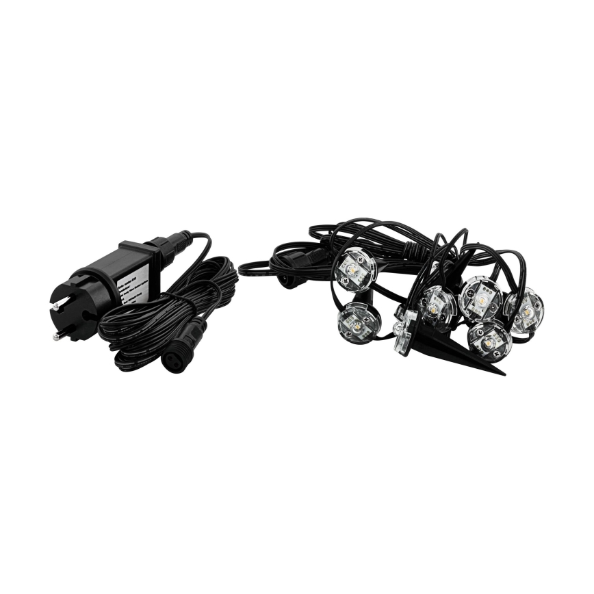 Eglo - LED-Lichterkette für den Außenbereich, 9 LEDs, 10 m, IP65, warmweiß