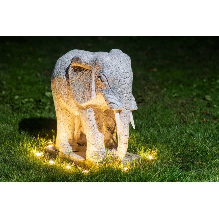 Eglo - LED-Lichterkette für den Außenbereich, 9 LEDs, 10 m, IP65, warmweiß