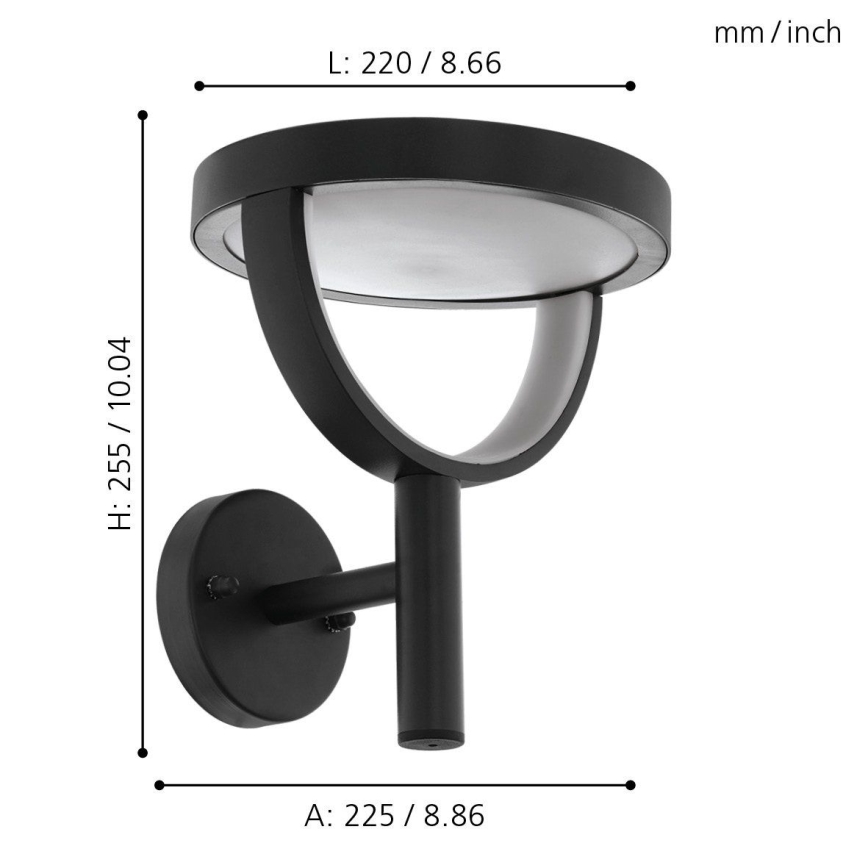Eglo 98234 - LED Außenwandleuchte FRANCARI-C LED/15W/230V IP44