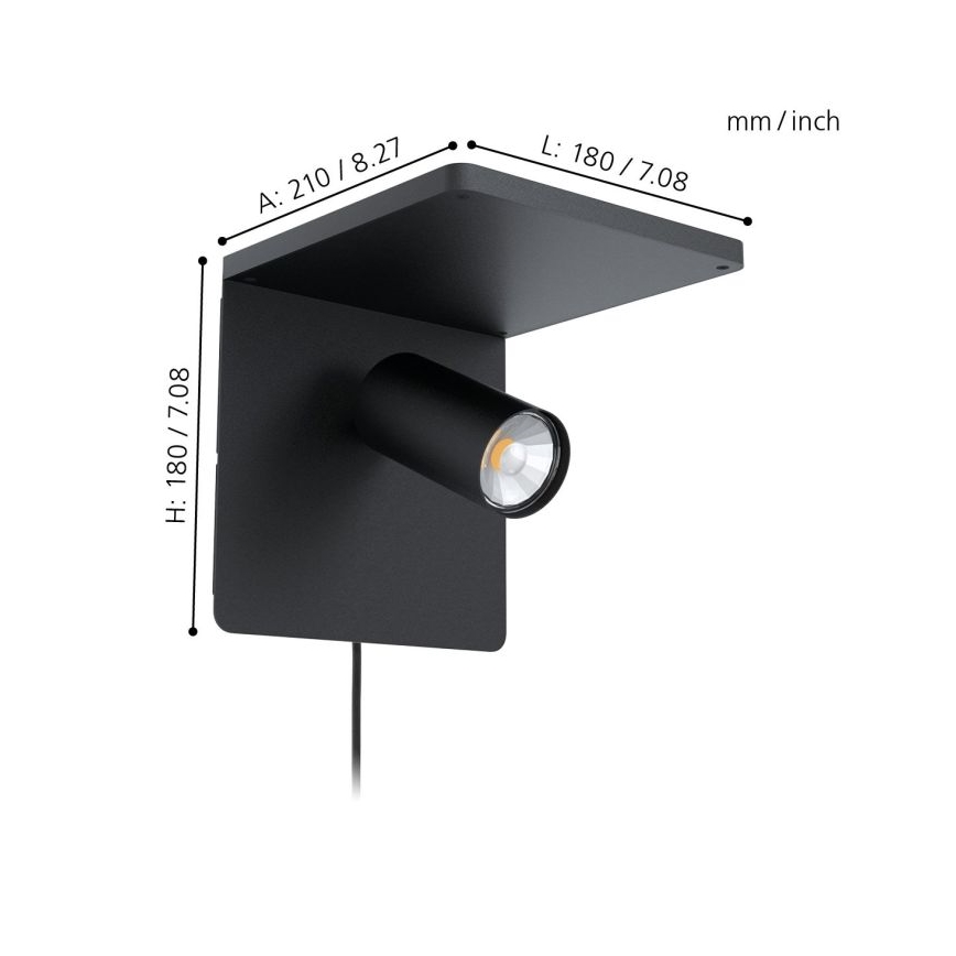 Eglo - LED Wandbeleuchtung 1xGU10/5W/230V
