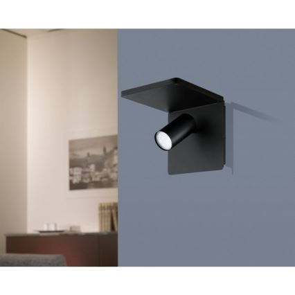 Eglo - LED-Wandleuchte mit kabellosem Laden 1xGU10/5W/230V