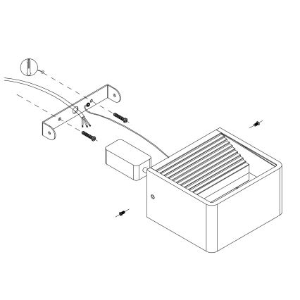 Eglo - LED-Wandleuchte für Außenbereiche LED/6W/230V IP55