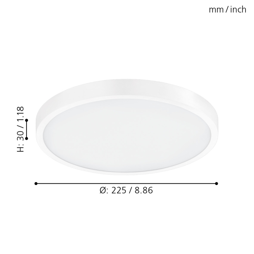 Eglo - LED Dimmbare Deckenleuchte LED/14W/230V + FB