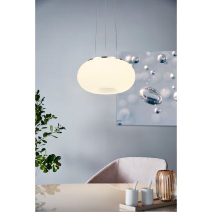 Eglo - LED RGB dimmbare Hängeleuchte an Seil OPTICA-C LED/21W/230V Ø 37,5 cm