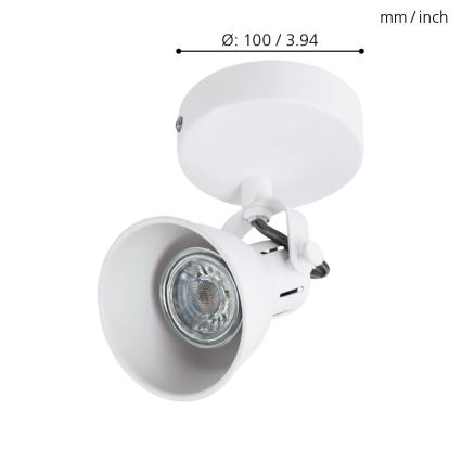 Eglo - LED Wand-Spotlight 1xGU10/3,3W/230V