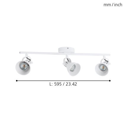 Eglo - LED Spotlight 3xGU10/3,3W/230V