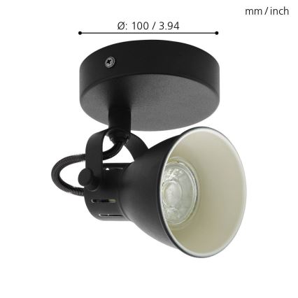 Eglo - LED Wand-Spotlight 1xGU10/3,3W/230V