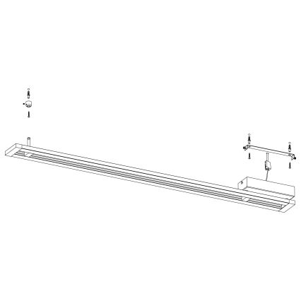 Eglo - LED Dimmbare Deckenleuchte LED/27W/230V