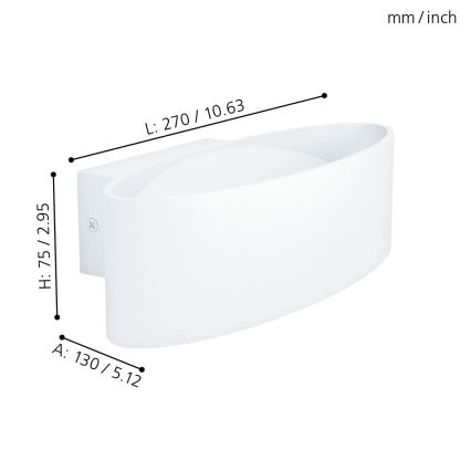 Eglo - LED Wandbeleuchtung LED/10W/230V