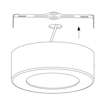 Eglo - LED RGB Dimmbare Deckenleuchte FUEVA-C LED/21W/230V