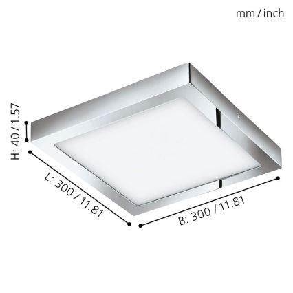 Eglo - LED RGBW dimmbare Deckenleuchte FUEVA-C LED/21W/230V Bluetooth IP44