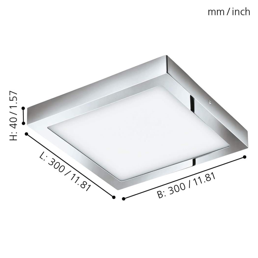 Eglo - LED RGBW dimmbare Deckenleuchte FUEVA-C LED/21W/230V Bluetooth IP44