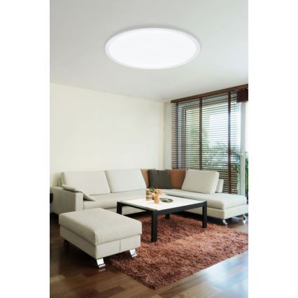 Eglo - LED Dimmbare Deckenleuchte RGB SARSINA-C LED/45W/230V + Fernbedienung