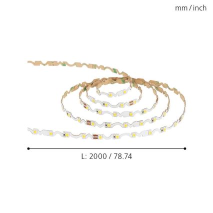 Eglo - LED-Streifen LED/9,6W/230V/24V 2m