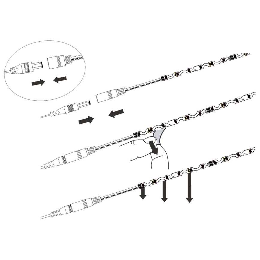 Eglo - LED-Streifen LED/9,6W/230V/24V 2m