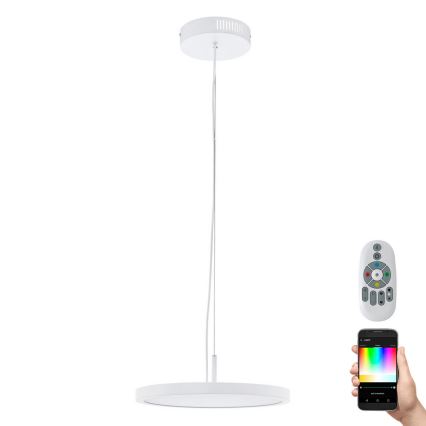 Eglo - LED RGB dimmbare Hängeleuchte an Seil CERIGNOLA-C LED/21W/230V + Fernbedienung