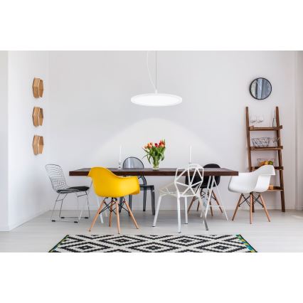 Eglo - LED RGB dimmbare Hängeleuchte an Seil CERIGNOLA-C LED/21W/230V + Fernbedienung