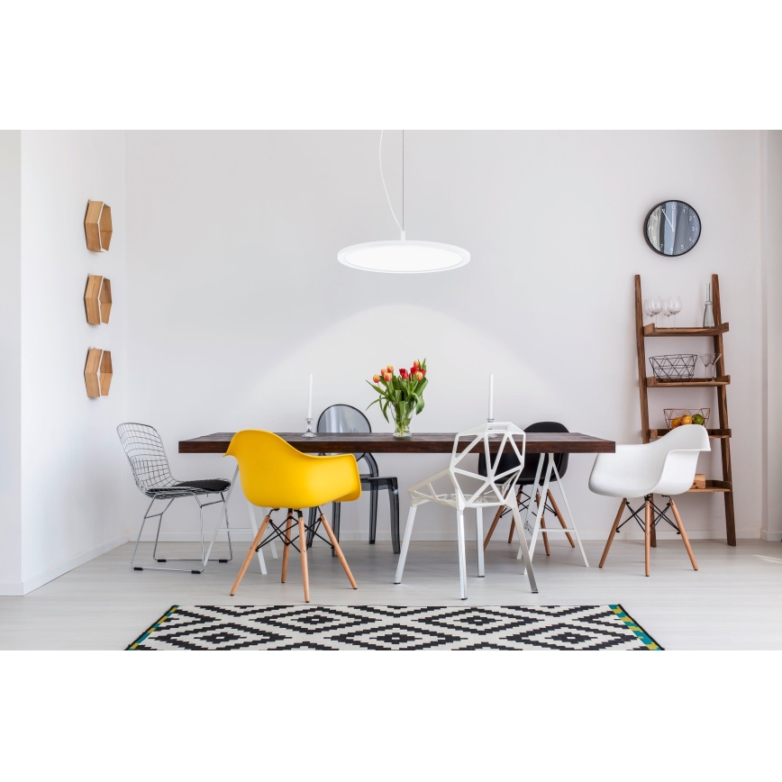 Eglo - LED RGB dimmbare Hängeleuchte an Seil CERIGNOLA-C LED/21W/230V + Fernbedienung