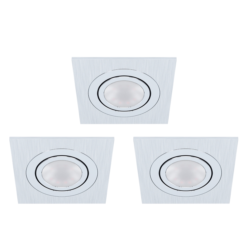 Eglo - SET 3xLED Einbaubeleuchtung AREITIO 3xGU10/5W/230V
