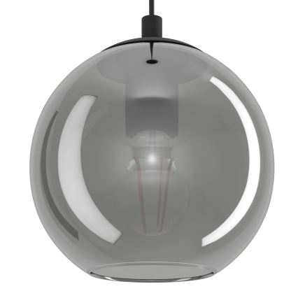 Eglo - Pendelleuchte an Stahlseil 10xE27/40W/230V schwarz/glänzender Chrom