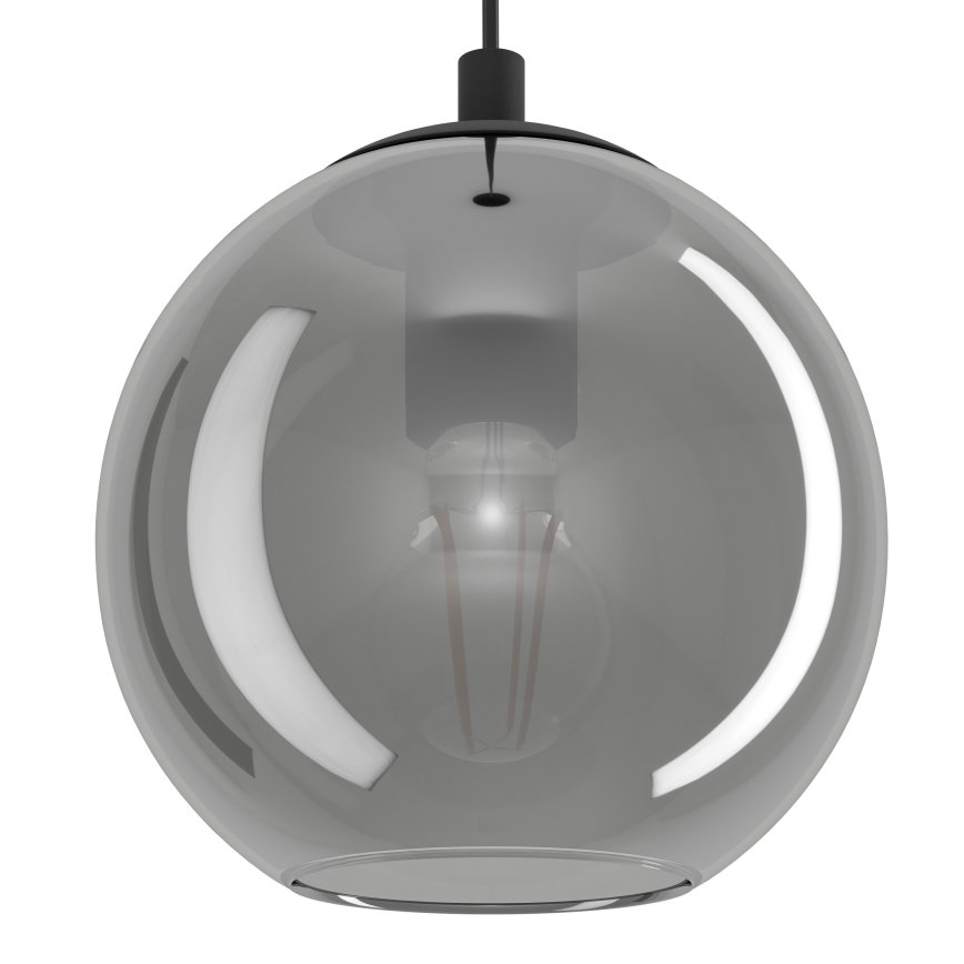 Eglo - Pendelleuchte an Stahlseil 10xE27/40W/230V schwarz/glänzender Chrom