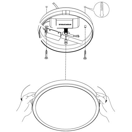 Eglo - LED Deckenleuchte LED/8,6W/230V