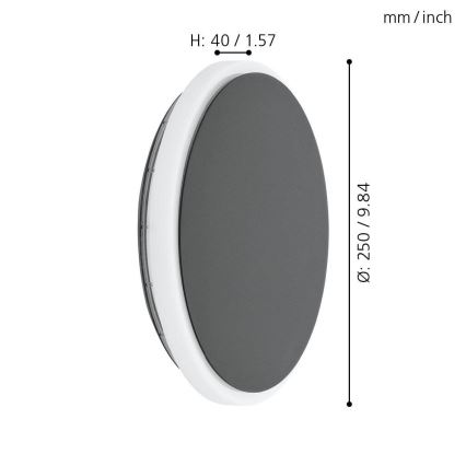 Eglo 98712 - LED-Außenwandleuchte MONGODIO LED/11,5W/230V IP44