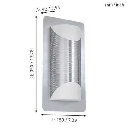 Eglo - Außenwandbeleuchtung 2xE27/10W/230V IP44