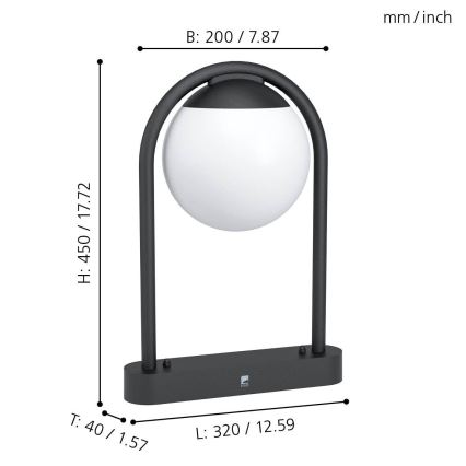 Eglo - Außenlampe 1xE27/28W/230V IP44
