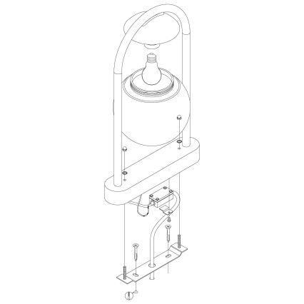 Eglo - Außenlampe 1xE27/28W/230V IP44