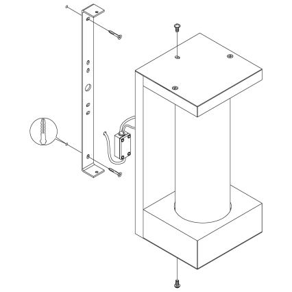 Eglo - LED Auβen-Wandbeleuchtung LED/6W/230V IP44