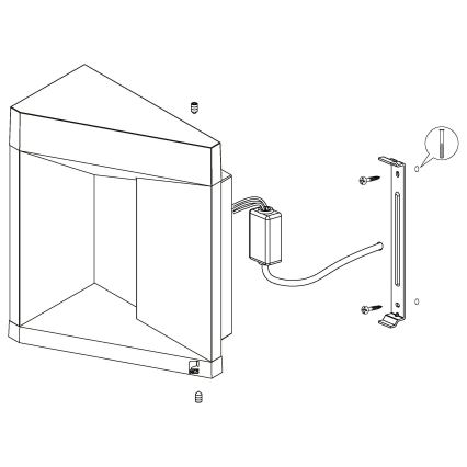 Eglo - LED Auβen-Wandbeleuchtung LED/10W/230V IP54