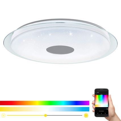 Eglo - LED RGB dimmbare Deckenleuchte LANCIANO-C LED/53W/230V + Fernbedienung
