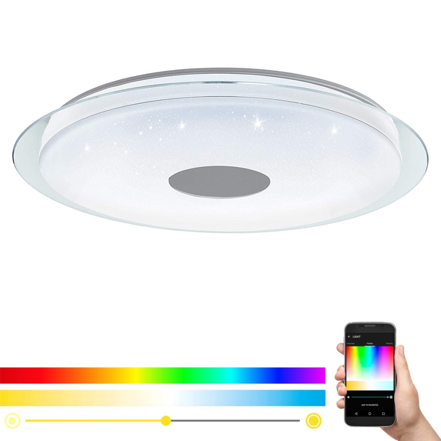 Eglo - LED RGB dimmbare Deckenleuchte LANCIANO-C LED/53W/230V + Fernbedienung