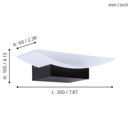 Eglo - LED-Wandleuchte LED/5,6W/230V