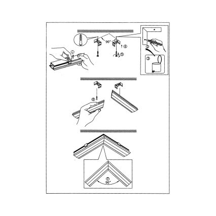 Eglo - Wandprofil für LED-Streifen 17x20x110 mm