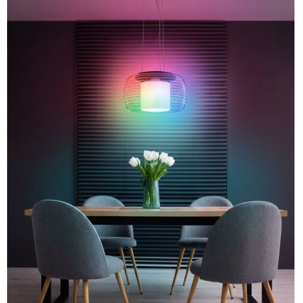 Eglo - LED RGB dimmbare Hängeleuchte an Seil BRIAGLIA-C LED/24,8W/230V