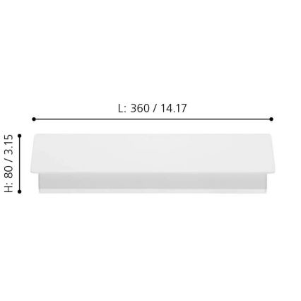 Eglo - LED Wandbeleuchtung LED/12W/230V