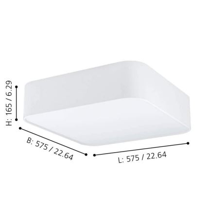 Eglo - Deckenleuchte 5xE27/25W/230V