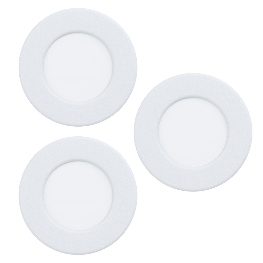 Eglo - Set 3x LED-Einbauleuchte FUEVA 5 LED/2,7W/230V Ø 8,6 cm