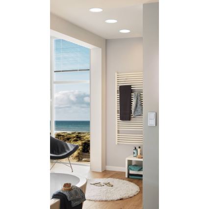 Eglo - LED-Badezimmer-Einbauleuchte LED/10,5 W/230 V IP44 Ø 16,6 cm