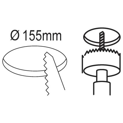 Eglo - LED Badezimmer-Einbauleuchte LED/10,5W/230V IP44