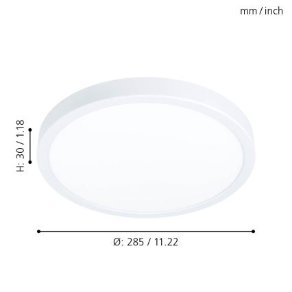 Eglo - LED Deckenleuchte LED/20W/230V