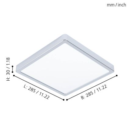 Eglo - LED Bad-Deckenleuchte LED/20W/230V IP44